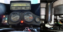 Voltmeter VM2-IM6 on Honda Africa Twin (RD07)